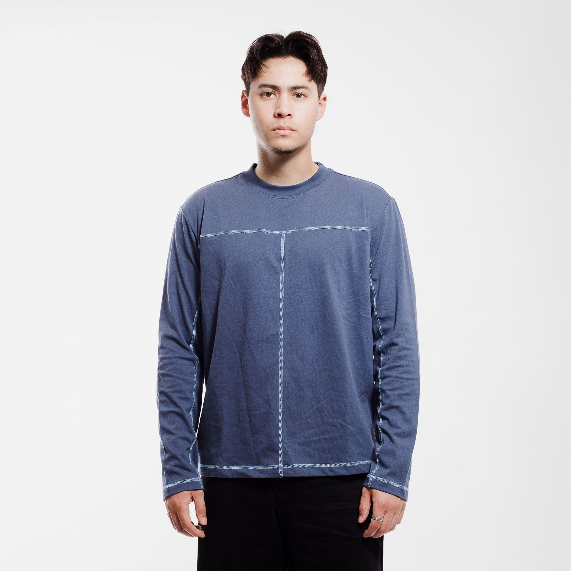 Long Sleeve Tee, Cobalt