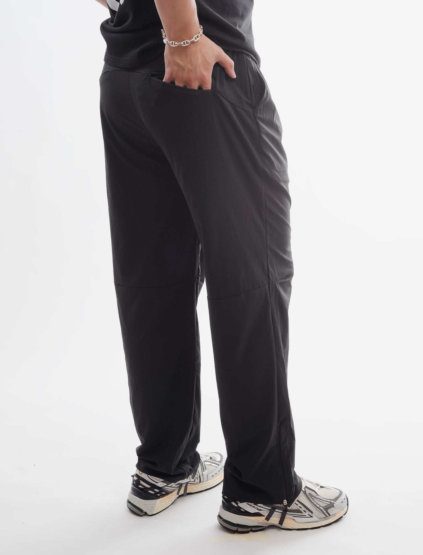 Straight Fit Tech Pants, Charcoal