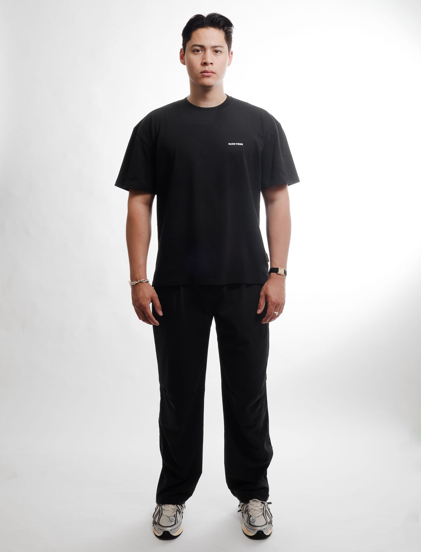 Relaxed Fit T-shirt, Sort