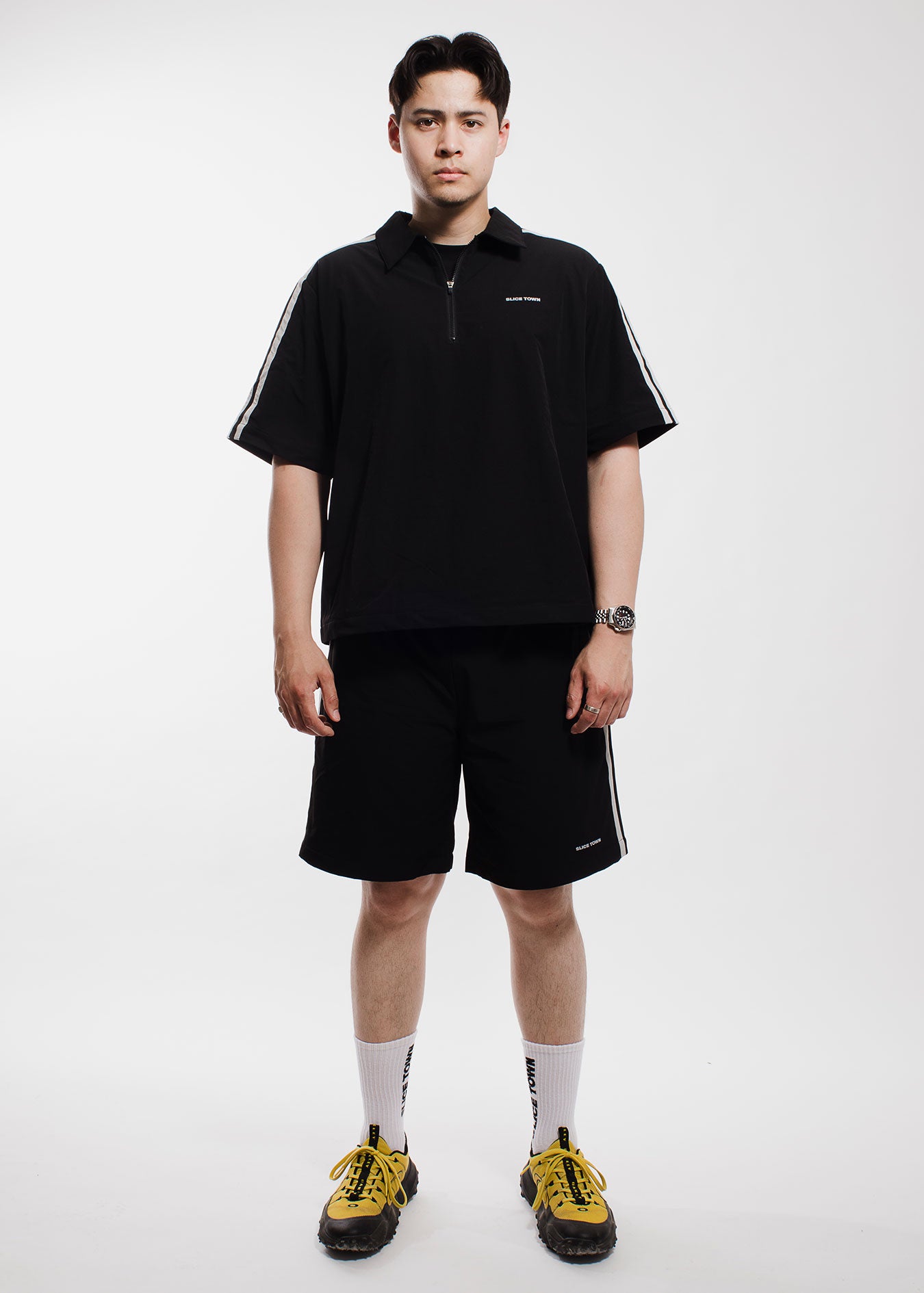 Short Sleeve Windbreaker, Charcoal