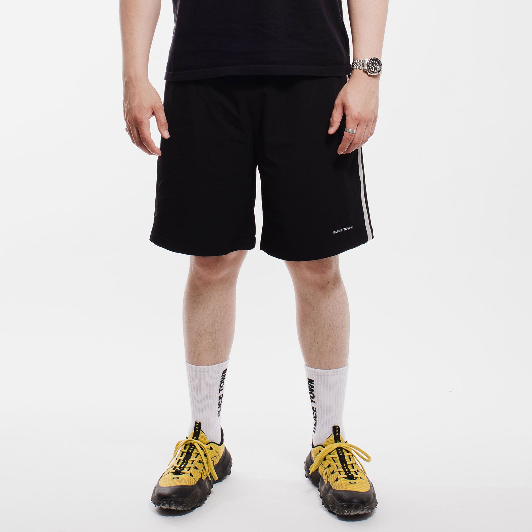 Retro Sports Shorts, Charcoal