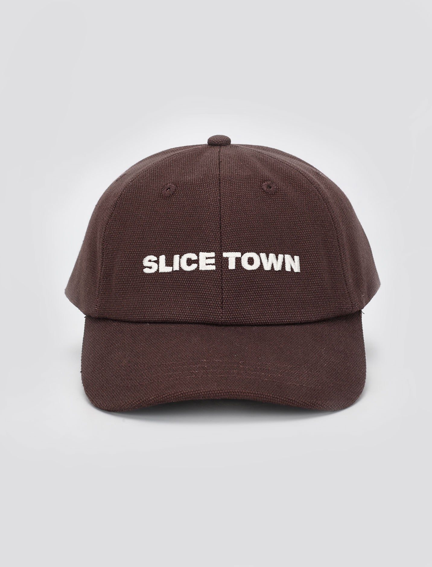 Canvas Logo Cap, Brown Hat - SLICE TOWN