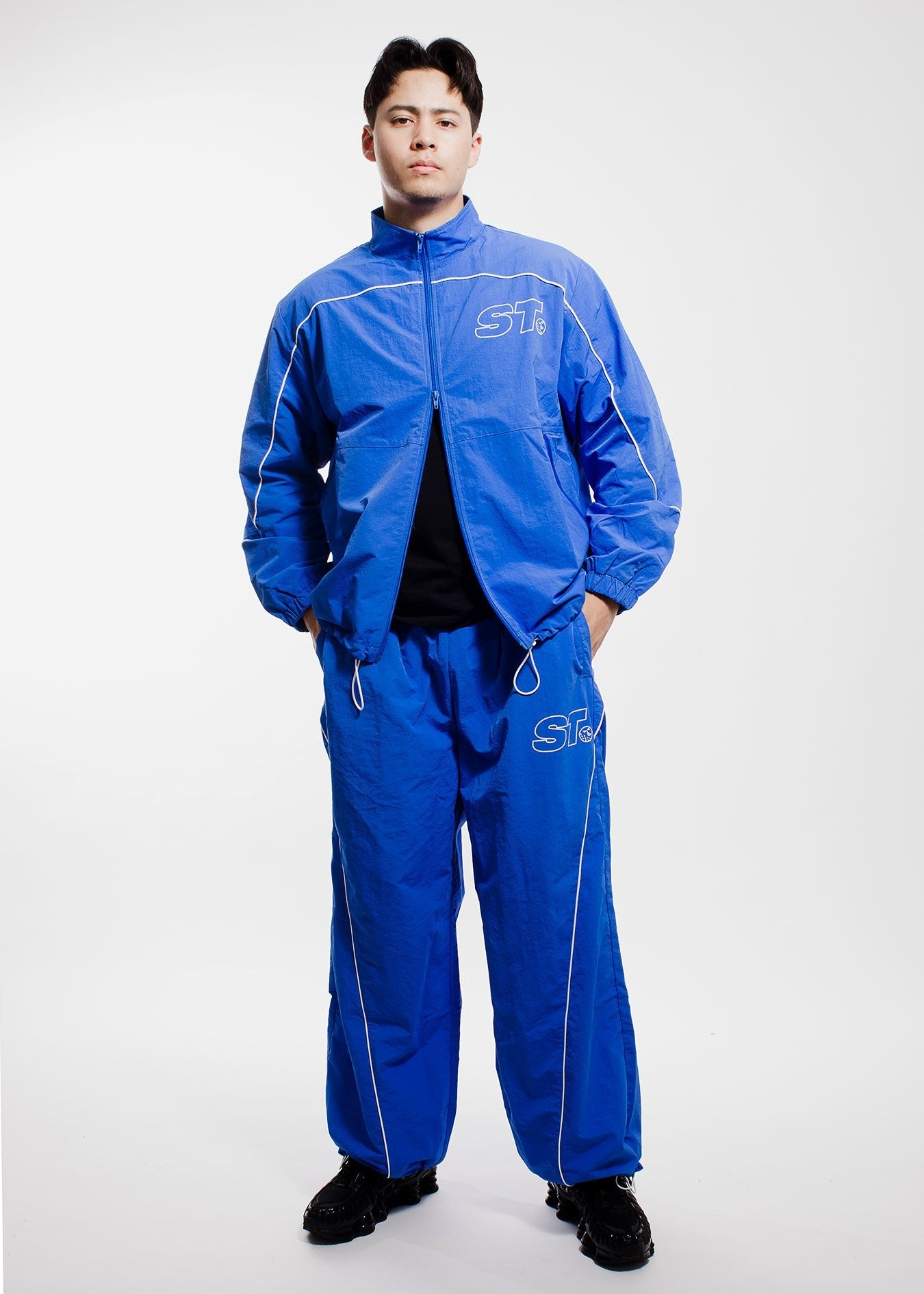 Golf Track Jacket, Cobalt / Golf Apparel / SLICE TOWN