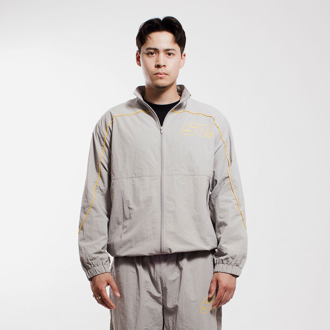 Golf Track Jacket, Slate Tops- SLICE TOWN