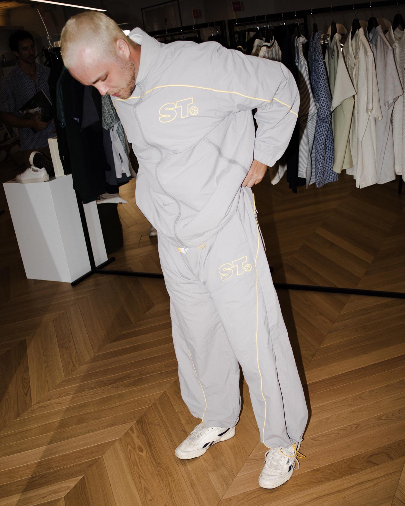 Golf Track Pants, Slate Pants- SLICE TOWN