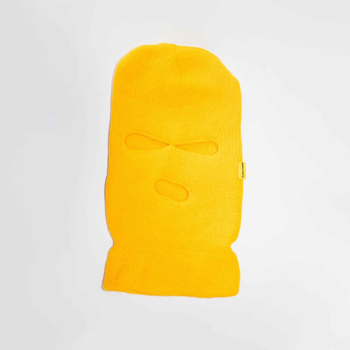 Knitted Golf Balaclava, Yellow Accessory- SLICE TOWN