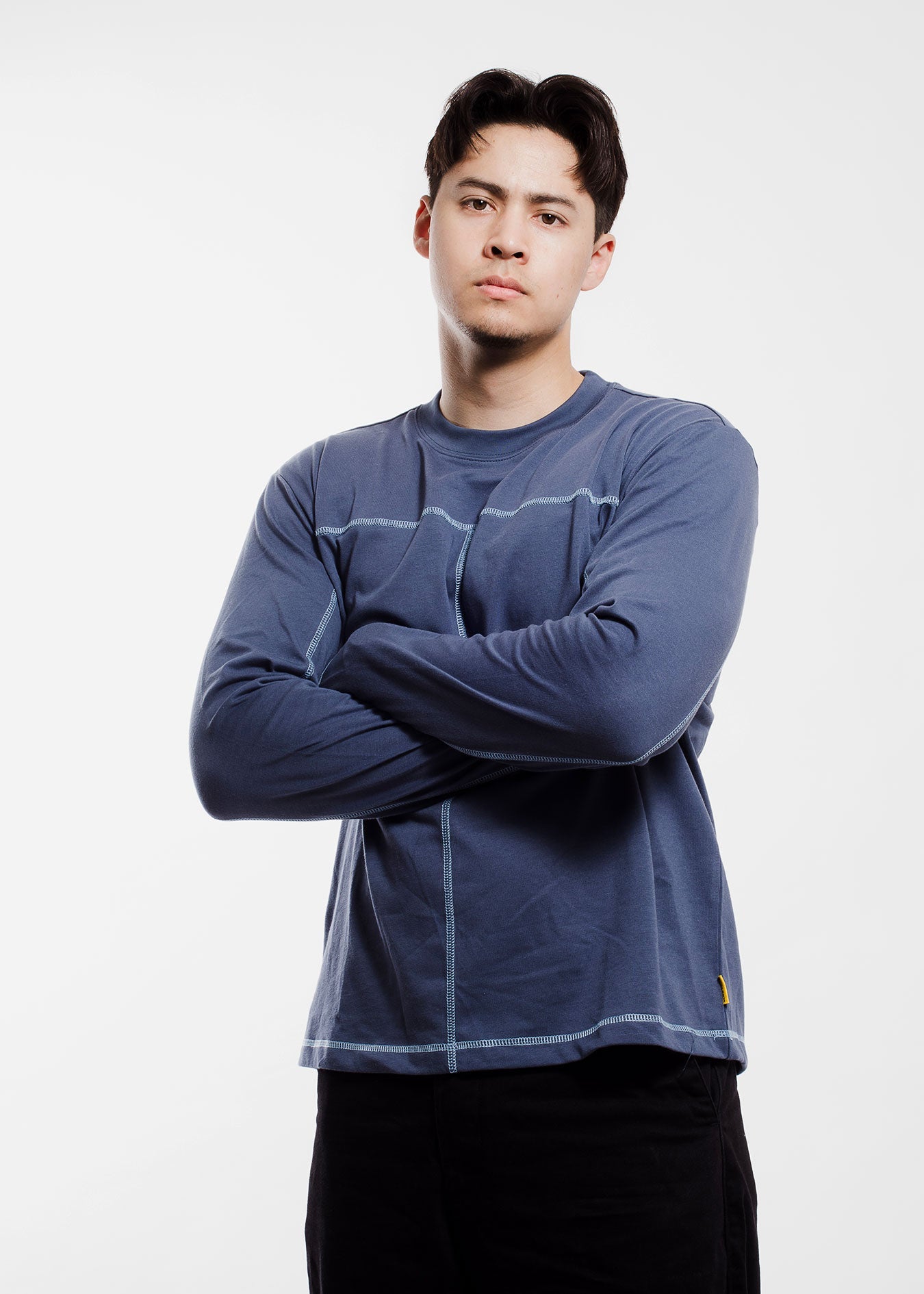Long Sleeve Tee, Cobalt Shirts- SLICE TOWN