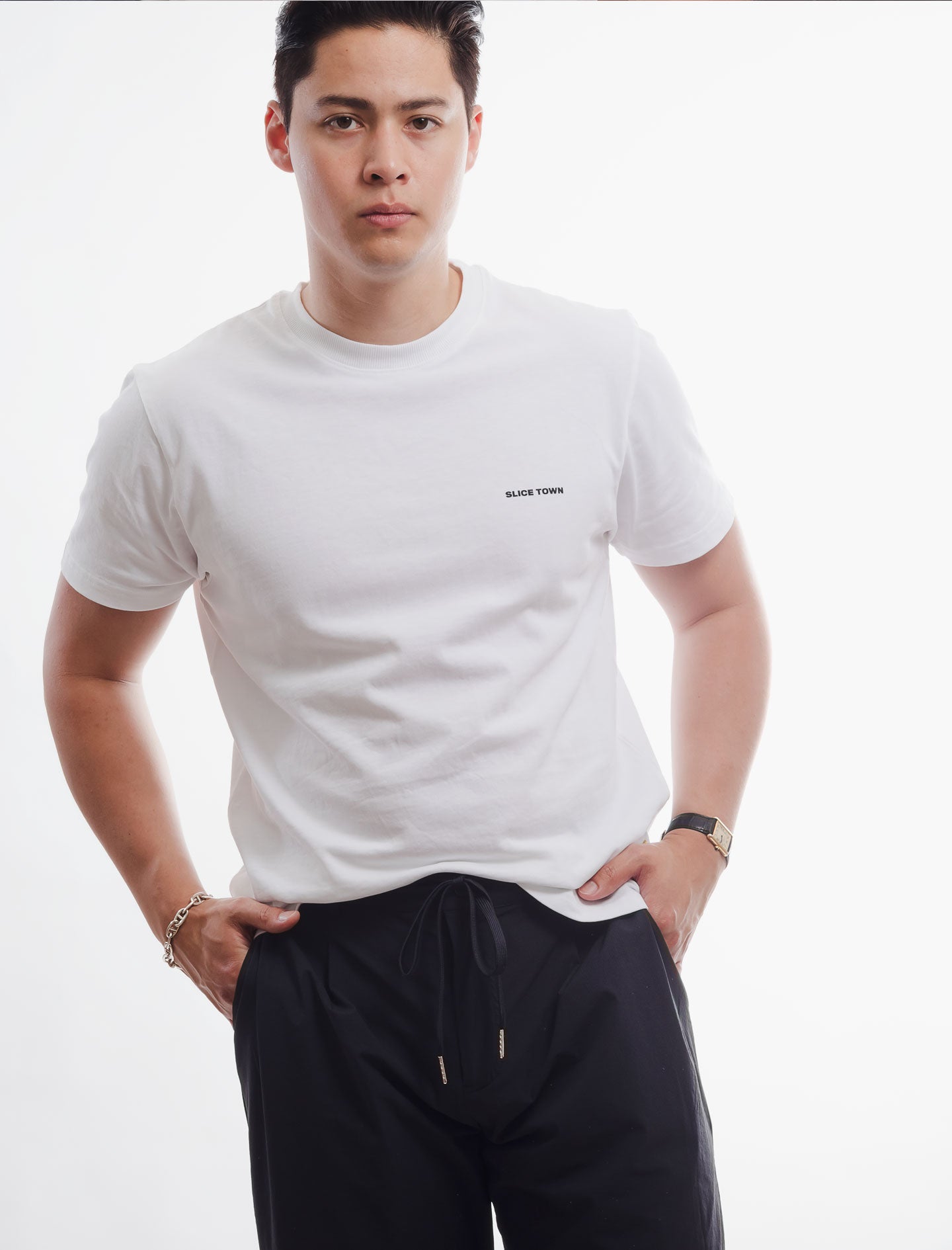 Straight Fit Tech Pants, Dark Navy Pants - SLICE TOWN