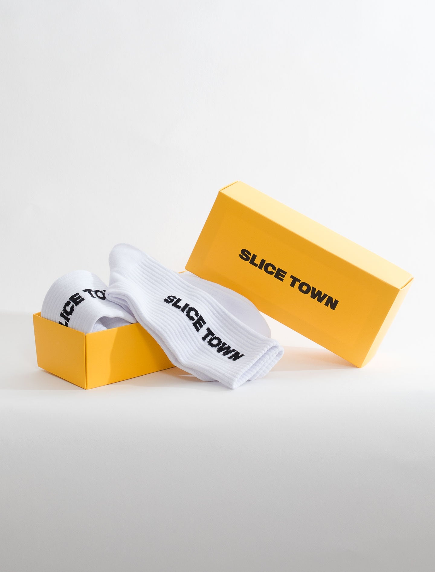 White Sports Sock, 3 - pack Socks - SLICE TOWN